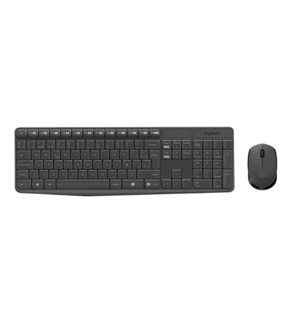TECLADO LOGITECH + RATÓN USB NEGRO MK235 ESPAÑOL INLÁMBRICO