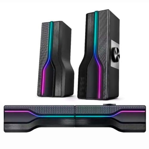 SPEAKER SATELLITE AS-92002 GAMING RGB USB PRETO