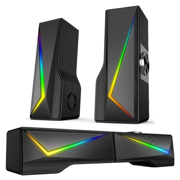 590102 SPEAKER SATELLITE AS-92003B GAMING RGB USB PRETO