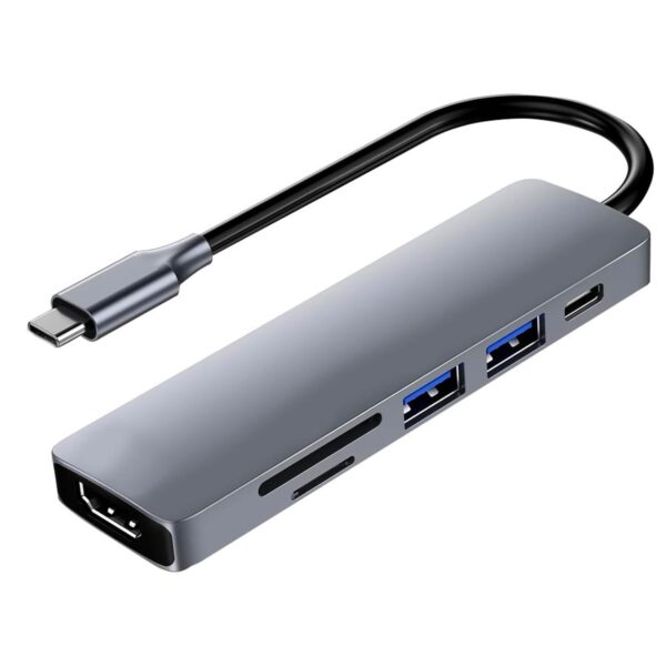 HUB  6P. USB TYPE-C 3.1 SATELLITE A-HUBC55 HDMI/2USB3.0/SD/TF/TYPE-C