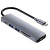 HUB  6P. USB TYPE-C 3.1 SATELLITE A-HUBC55 HDMI/2USB3.0/SD/TF/TYPE-C