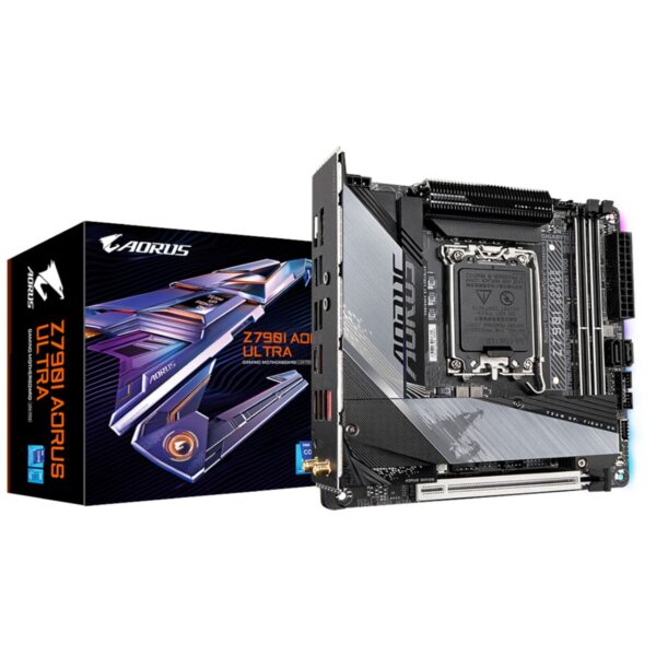 6796 PLACA MADRE GIGABYTE 1700 Z790I AORUS ULTRA WIFI DDR5 DP HDMI USB-C