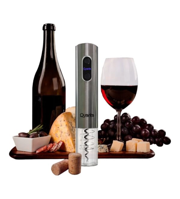 ABRIDOR DE VINO ELECTRICO QTAVE91 10W NEGRO QUANTA