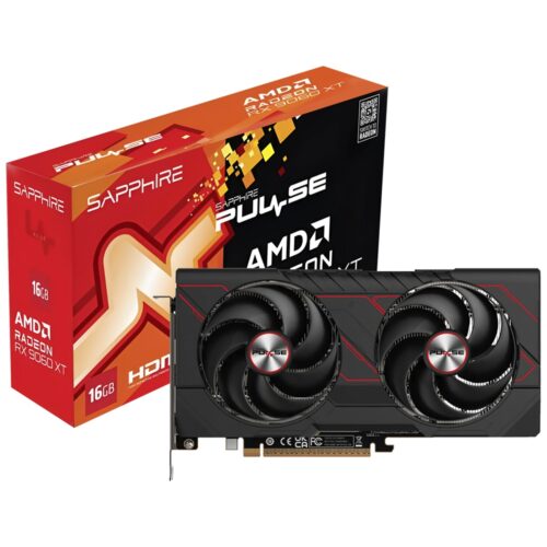 PLACA DE VIDEO SAPPHIRE GAMING PULSE OC 16GB RADEON RX9060 XT GDDR6 - 11350-03-20G