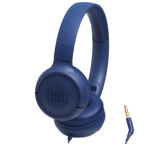 AURICULAR JBL TUNE T500 PURE BASS / CON CABLE - AZUL