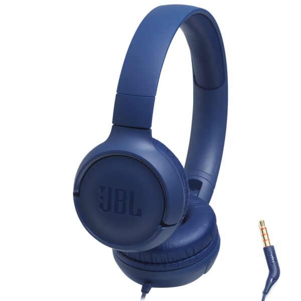 AURICULAR JBL TUNE T500 PURE BASS / CON CABLE - AZUL