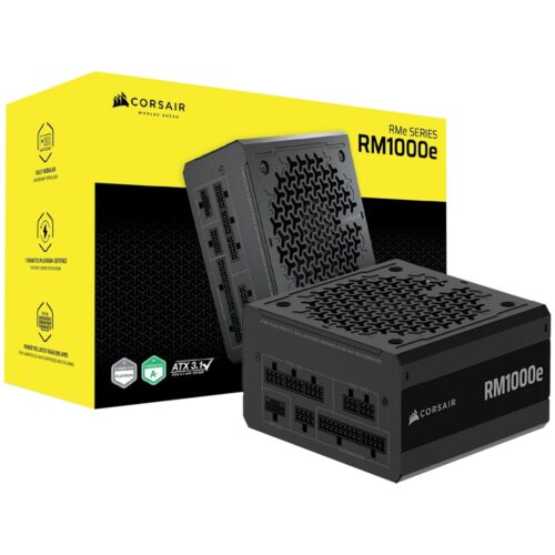 FUENTE DE ALIMENTACIÓN CORSAIR RM1000E 1000W ATX / MODULAR / CYBENETICS PLATINUM - CP-9020297-BR