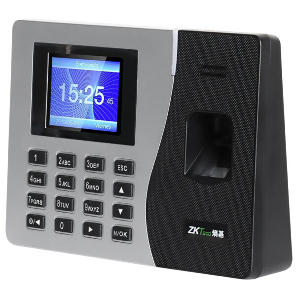 LECTOR BIOMÉTRICO DIGITAL ZKTECO K14 - NEGRO / PLATA (CABLE NO INCLUIDO)