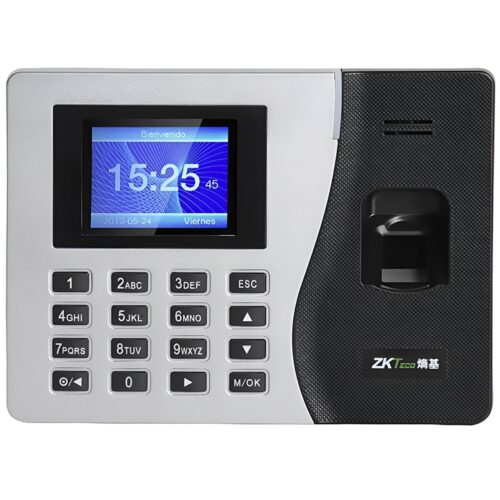 LECTOR BIOMÉTRICO DIGITAL ZKTECO K14 - NEGRO / PLATA (CABLE NO INCLUIDO)