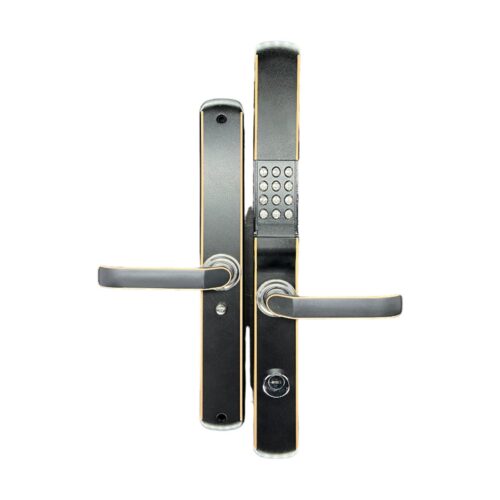 CERRADURA MECÁNICA S702 CONTRASEÑA/LLAVE INTERIOR-EXTERIOR NEGRO