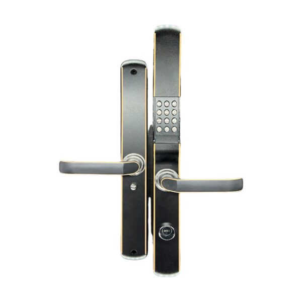 CERRADURA MECÁNICA S702 CONTRASEÑA/LLAVE INTERIOR-EXTERIOR NEGRO
