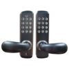 CERRADURA MECÁNICA S701-2 CONTRASEÑA/LLAVE INTERIOR-EXTERIOR NEGRO