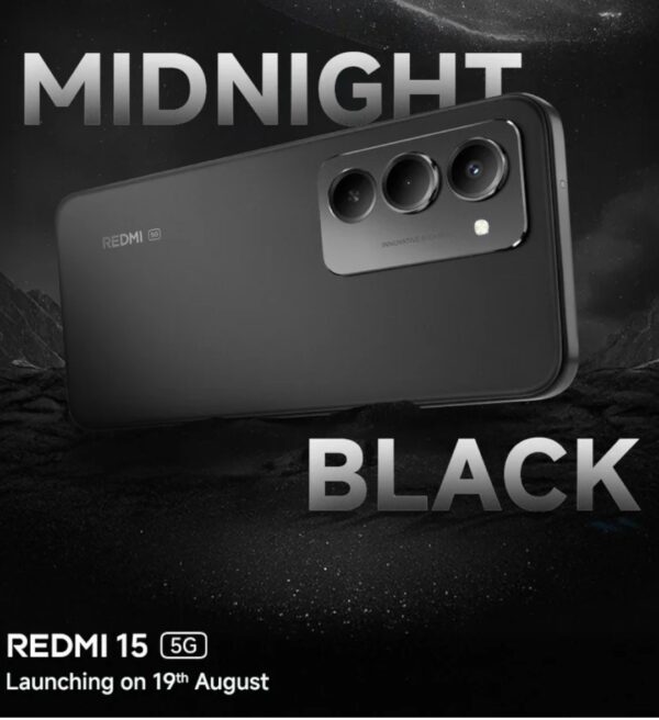 CELULAR XIAOMI REDMI 15 DUAL SIM 6/128GB MIDNIGHT NEGRO