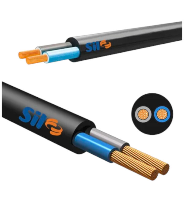 CABLE SILFLEX PP 300/500V 2*1 -5MM 100M NEGRO