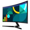 MONITOR SAMSUNG LED LS24D366GAN FULL HD 24' CURVO