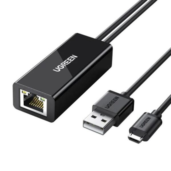 IMG_293317_1 ADAPTADOR ETHERNET USB UGREEN COM CONECTOR MICRO 30985