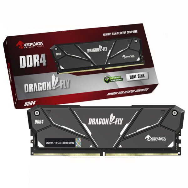 MEMORIA DDR4 16GB 3600 KEEPDATA DRAGONFLY DISS BLACK KDH36C18B/16 BLACK