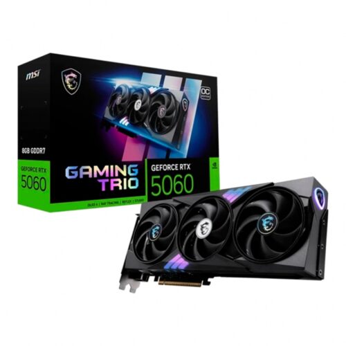 PLACA DE VÍDEO RTX5060 8GB MSI GAMING TRIO OC 912-V537-021 G5060-8GTC GDDR7