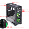 GABINETE CASE-VTIPTOVD3FCAF GAMING NEGRO/VERDE