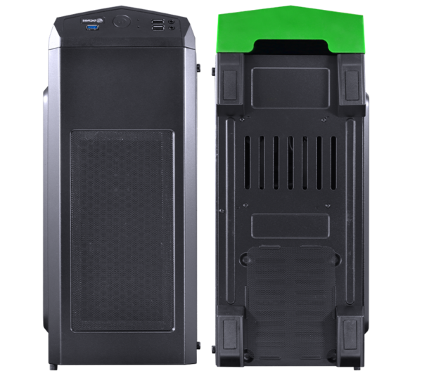 GABINETE CASE-VTIPTOVD3FCAF GAMING NEGRO/VERDE