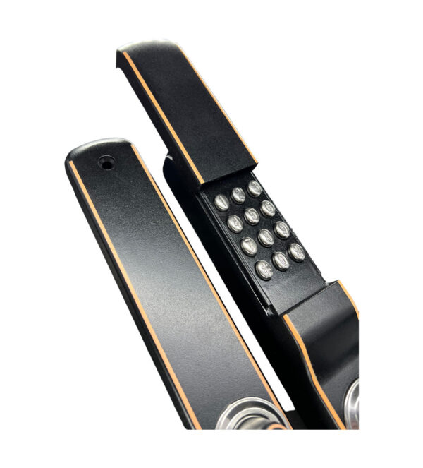 CERRADURA MECÁNICA S702 CONTRASEÑA/LLAVE INTERIOR-EXTERIOR NEGRO
