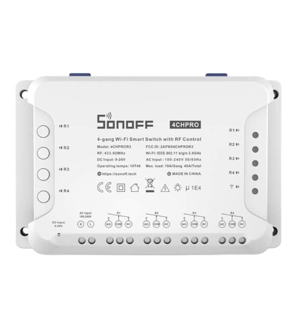 SONOFF INTERRUPTOR INTELIGENTE WIFI 4CHPROR3 8800W
